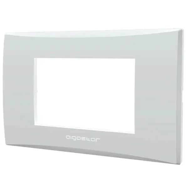 PLACCA A 3 MODULI IN PLASTICA BIANCA SERIE AVP