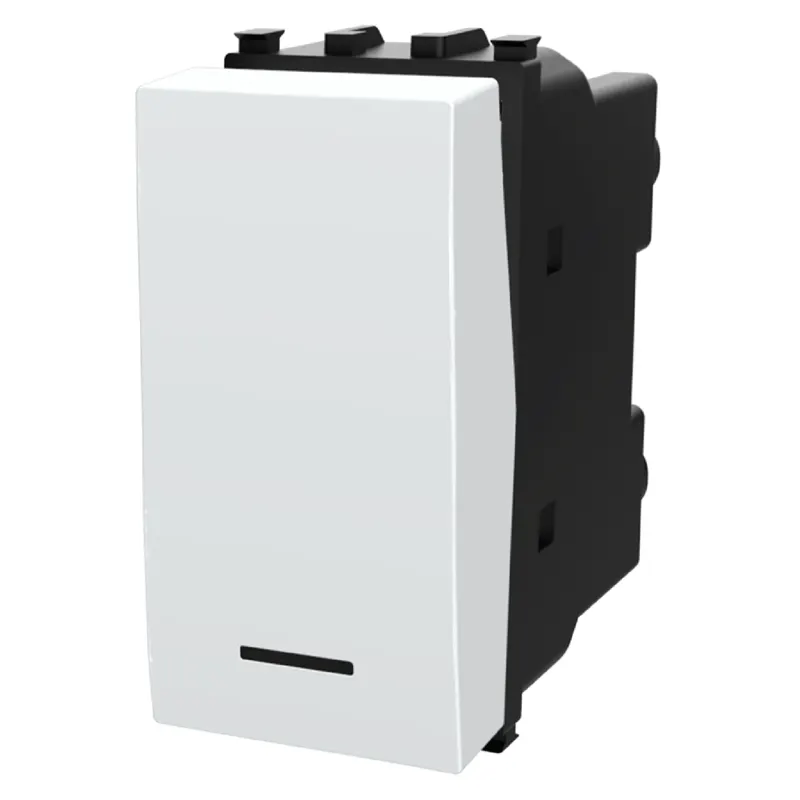 INTERRUTTORE UNIPOLARE BIANCO SERIE AVP