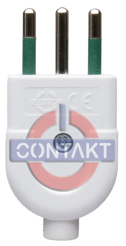 SPINA CIVILE CONTAKT 2P+T 10A S11 ASSIALE BIANCO