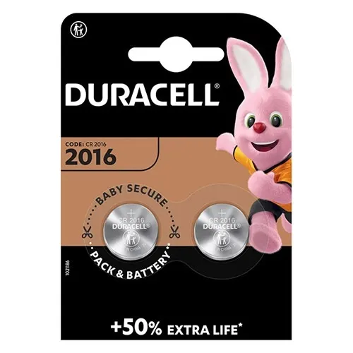 PILE DURACELL SPECIALISTICHE 3V LITHIO BL. 2 DL2016