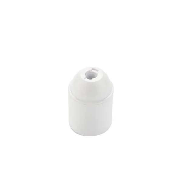 PORTALAMPADA TERMOPLASTICO LUCIDO E27 LISCIO BIANCO FAI