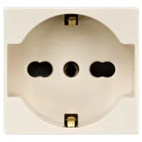 FRUTTO FAEG PRESA SCHUKO 16A + TERRA CENTRALE DA INCASSO 10/16A 250V TIPO MAGIC
