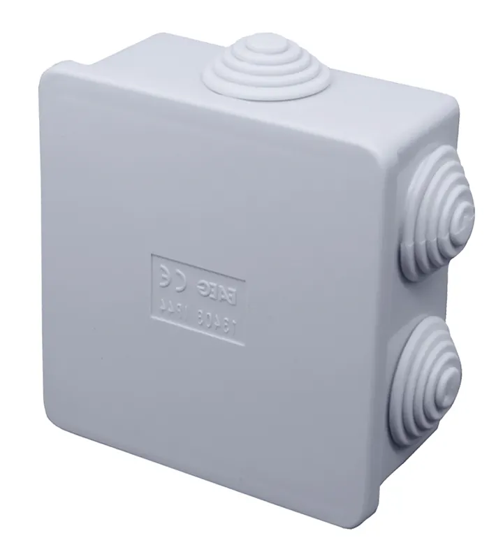 SCATOLA FAEG STAGNA DI DERIVAZIONE RETTANGOLARE A PRESSIONE IP44 80X80X40