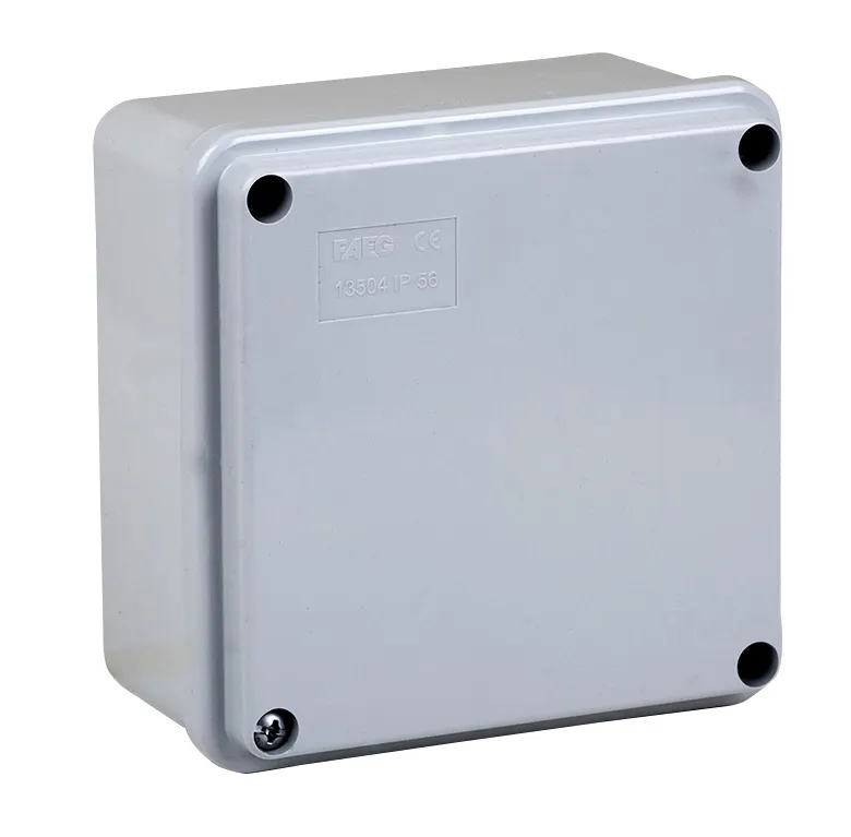 SCATOLA FAEG STAGNA A PARETI LISCE CON VITI IP56 100X100X50