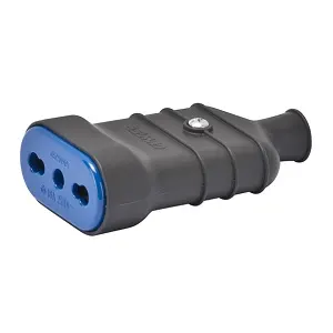 PRESA CIVILE E INDUSTRIALE GEWISS BIPASSO 10/16A 2P+T 250V NERO