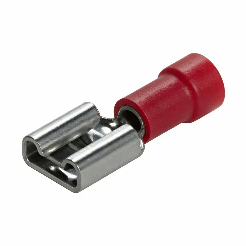 CAPICORDA PREISOLATO FEMMINA 4.8X0.8 MM ROSSO 100PZ.ZIPPO (PR.SINGOLO)