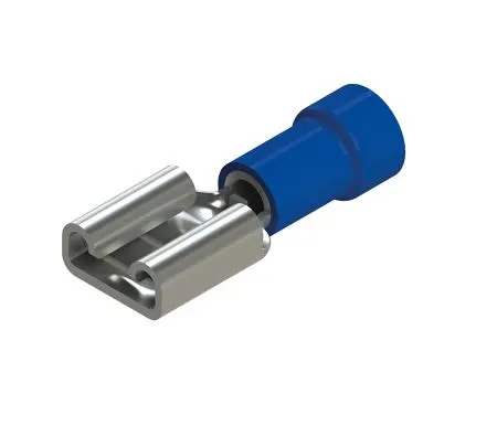 CAPICORDA PREISOLATO FEMMINA 4.8X0.8 MM BLU 100 PZ.ZIPPO (PR.SINGOLO)