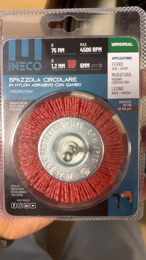 SPAZZ.CIRC.C/GAMBO NYLON ABRA. MM. 75