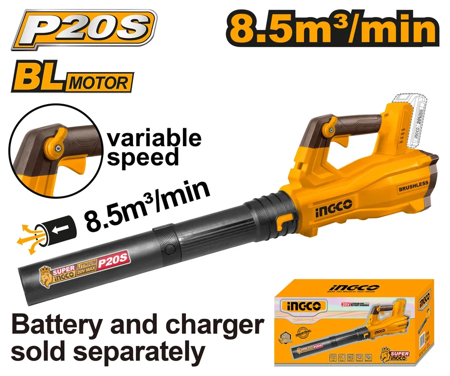SOFFIATORE BATTERIA 20V BRUSHLESS NUDO