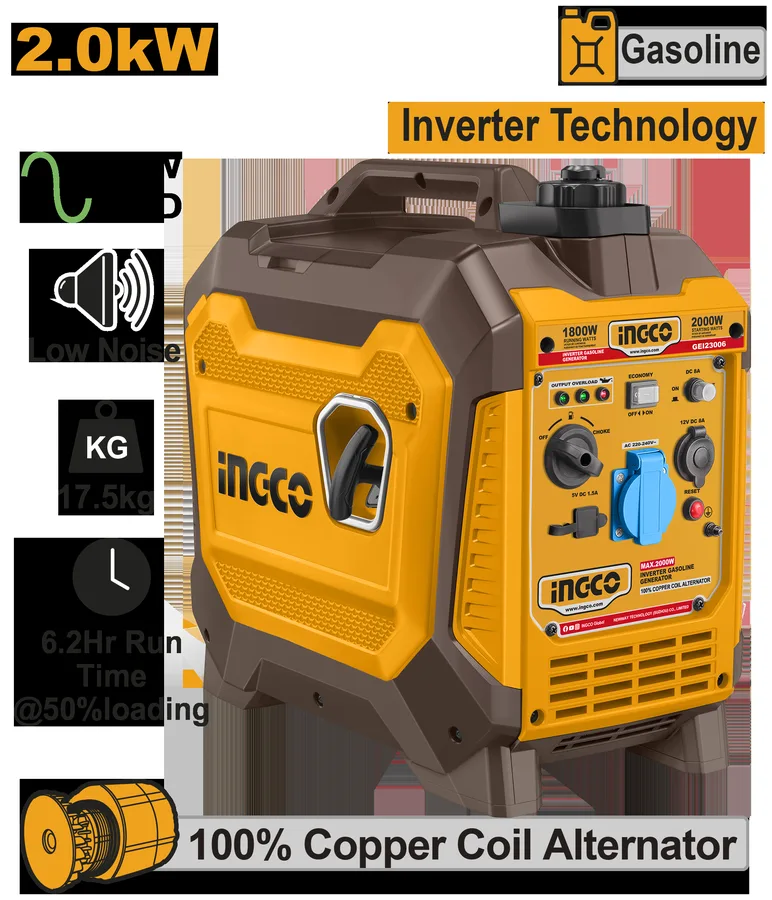 GENERATORE INVERTER A BENZINA 2 KW
