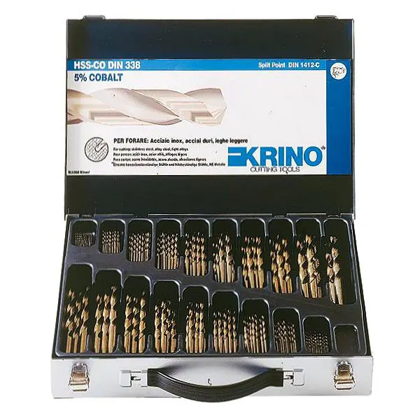 PUNTE HSS COBALTO 5% SR PZ 116 MM 1/10 01155 KRINO