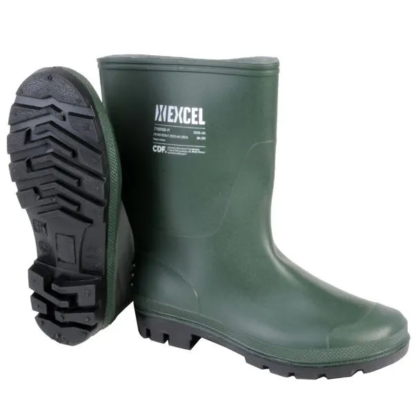 STIVALI PVC TRONCHETTO 44 VERDE EXCEL 12162 SC.MERCE ES ART.15 C. 1 N.2 DPR 63 3/72