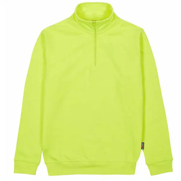 FELPA ZIP CORTA YELLOW FLUO