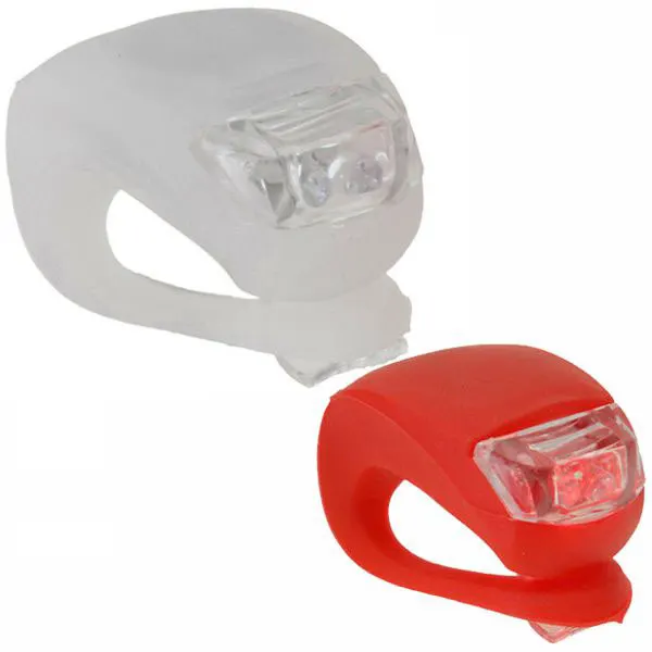LUCE BICICLETTA LED SILICONE PZ 2 DUNLOP