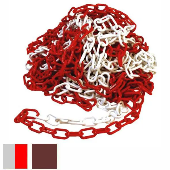 CATENA PLASTICA MM 8 BIANCA/ROSSA M 25 CVM