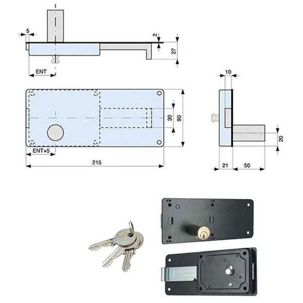SERRATURA FERROGLIETTO 6 M E50 012-50-0 712505 MG