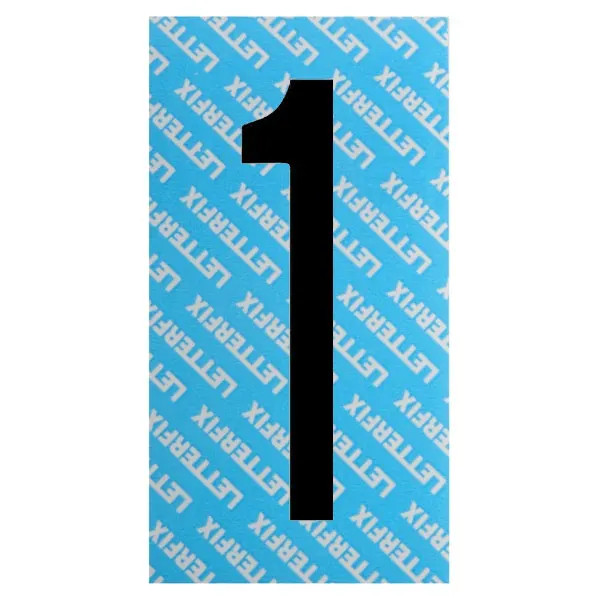 NUMERO ADESIVO NERO SERIE T60 1 LETTERFIX