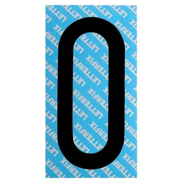 LETTERA ADESIVA NERA SERIE T60 O LETTERFIX