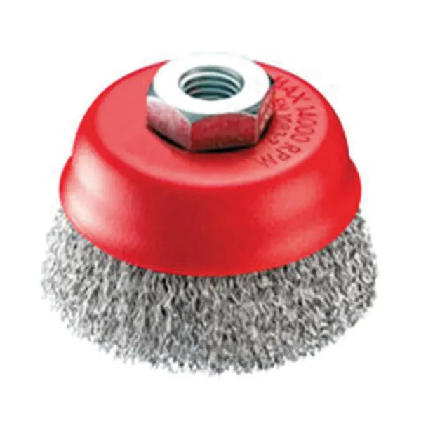 SPAZZOLA TAZZA 100 MA14 ZINCATA EXCEL 09302