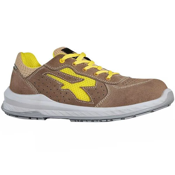 SCARPE REFLEX MARRONE/GIALLO BASSE 41 S1P UPOWER