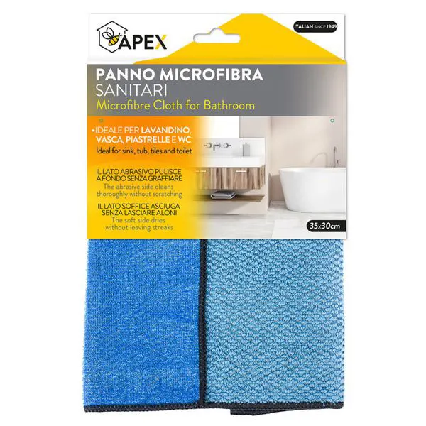 PANNO MICROFIBRA SANITARI CM 35X30 15097 APEX
