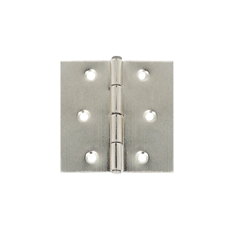 CERNIERE QUADRATE NICHELATE 60X50MM pz2