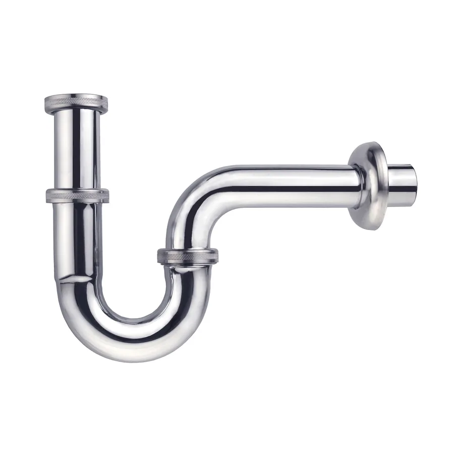 SIFONE A S 1 1/4" OTTONE CROMATO