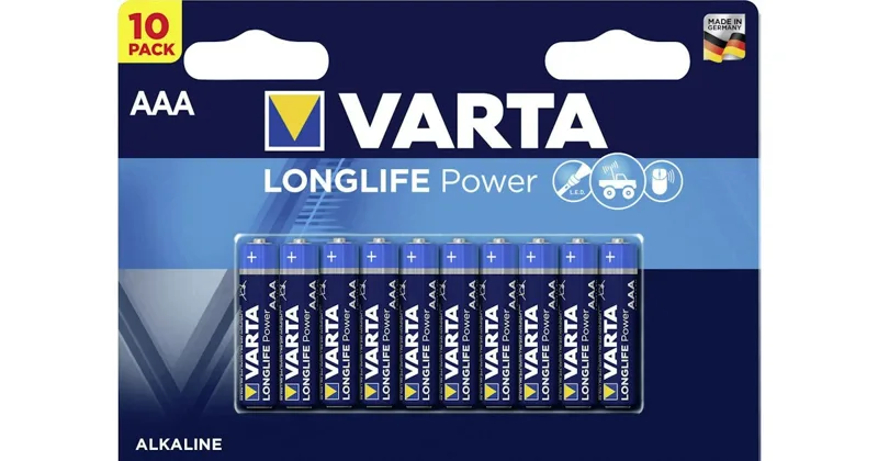 PILE VARTA ALKALINE LONGLIFE POWER MINISTILO AAA BL.10 CONF.10