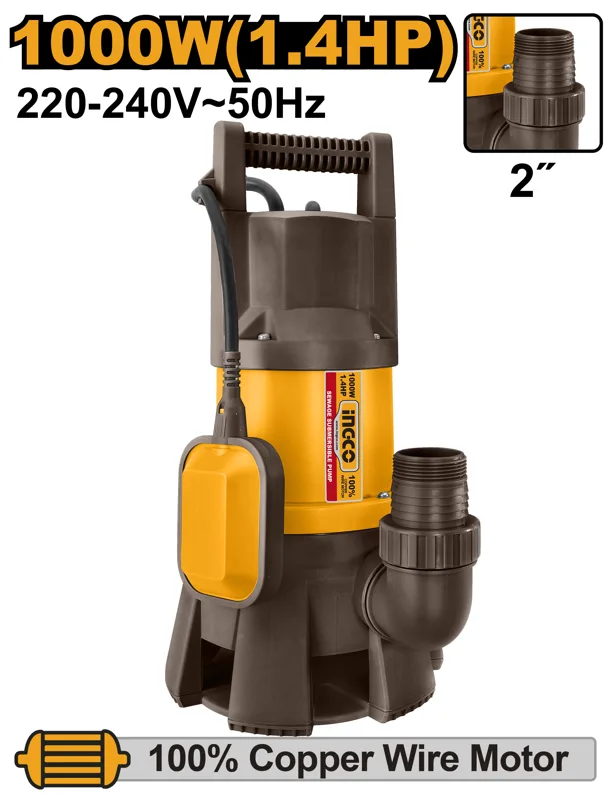 POMPA AD IMMERSIONE ACQ.SPOR. 1000W