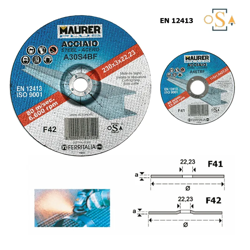 DISCO FERRO TAGLIO 230X3 MAURER 85752