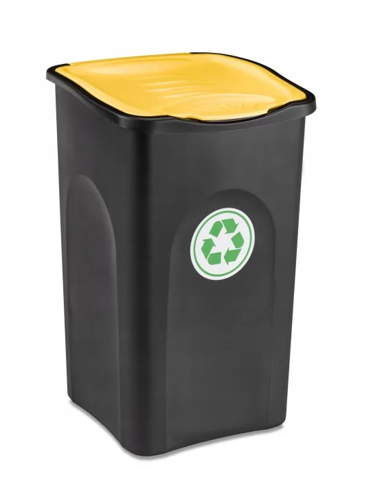 PATTUMIERA ECOGREEN NERO/GIALLO L 50 STEFANPL