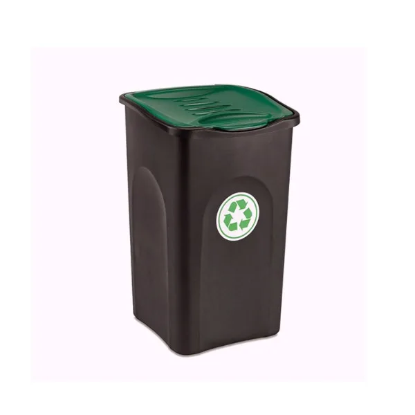 PATTUMIERA ECOGREEN NERO/VERDE L 50 STEFANPL