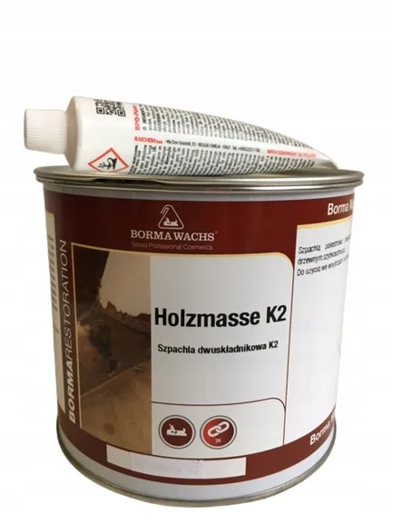 HOLZMASSE K2 750ML LEGNO NATURALE COD. 08 E CATALIZZATORE IN TUBETTO