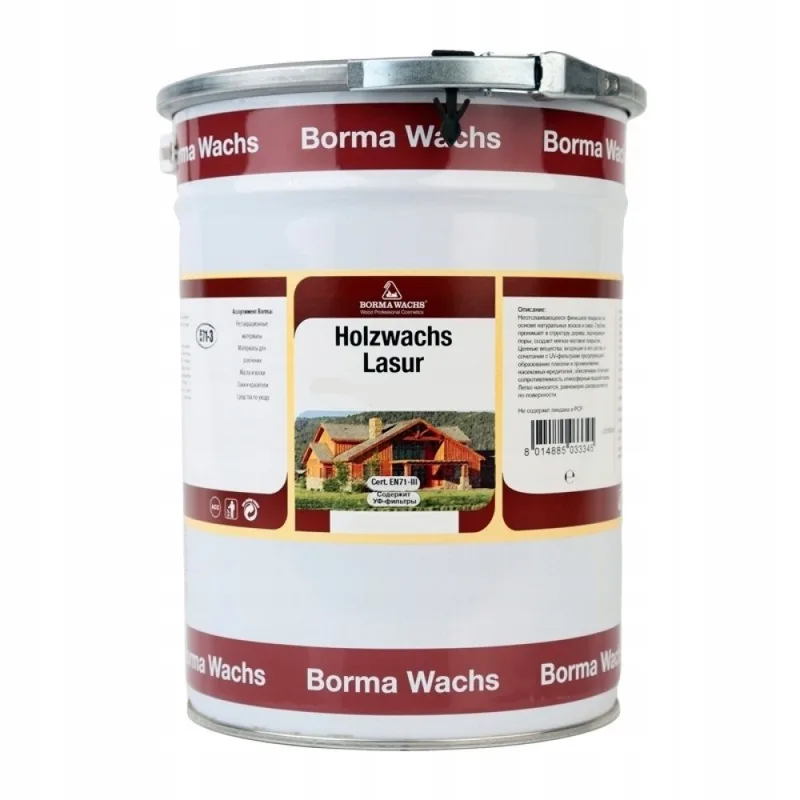 HOLZWACHS LASUR IMPREGNANTE CERATO 3X1 5 LT NEUTRO COD. 08