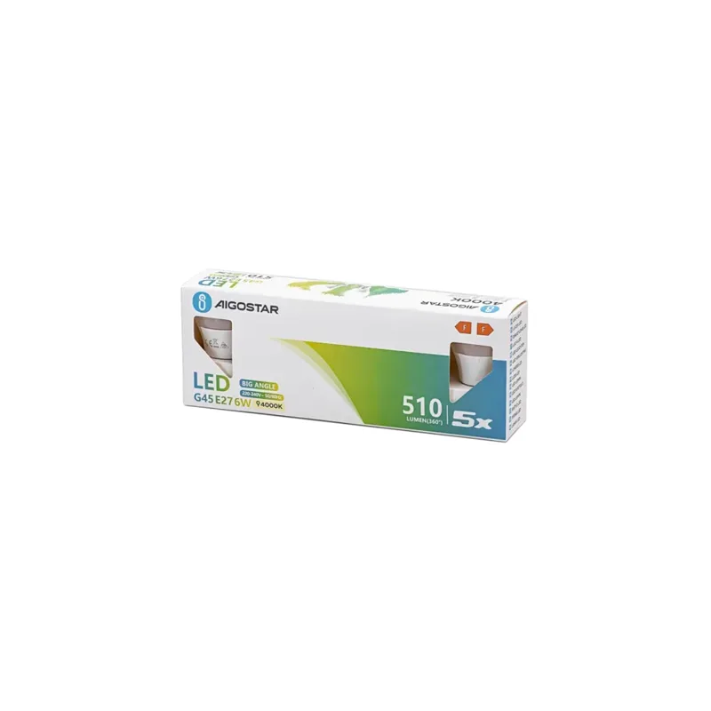 LED G45 E27 6W 4000K 5 PZ