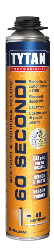 schiuma adesiva speed 60 secondi 750 ml