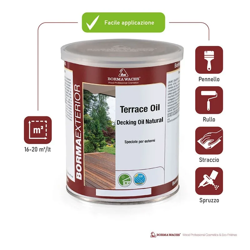 TERRACE OIL - DECKING OIL NATURAL 1 LT NOCE SCURO COD. 632