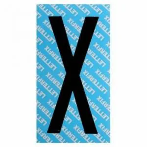 LETTERA ADESIVA NERA SERIE T60 X LETTERFIX