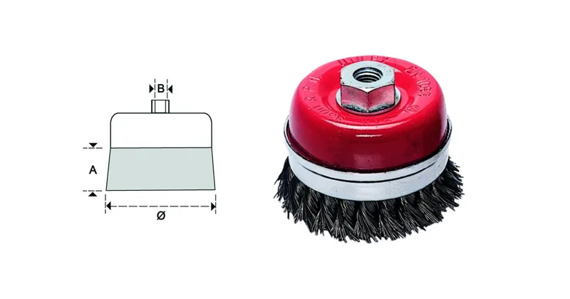 SPAZZOLA A TAZZA FIL/RITOR. 75X27 MAURER
