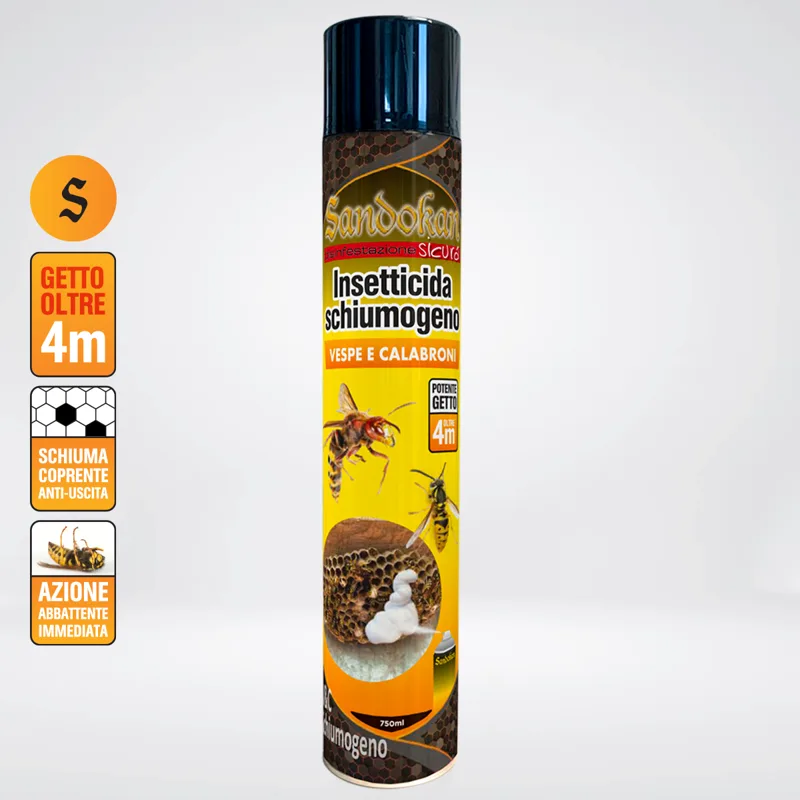 INSETTICIDA SCHIUMOGENO FLASH VESPE E CALABRONI 500 ML