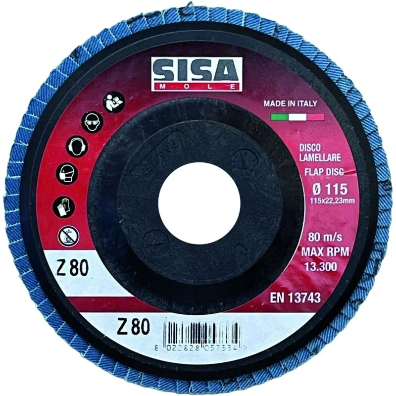 DISCO LAMELLARE ALLO ZIRCONIO 115X22 MM GRANA