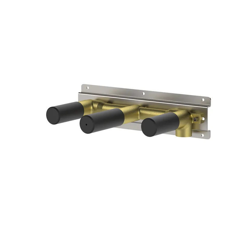 SUPPORTO RUBINETTI A PARETE 2 FORI D27 24X5XH16,5