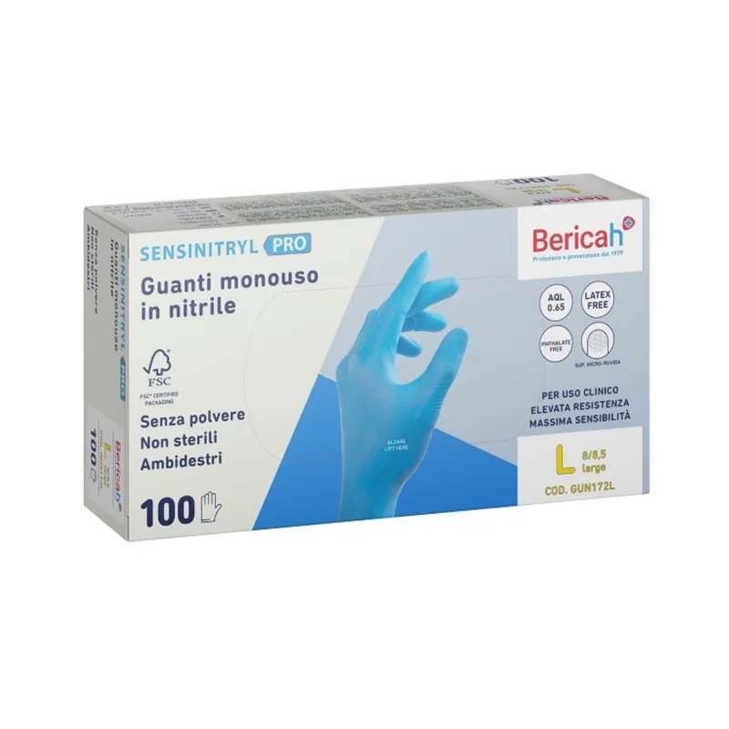 guanti nitrile l