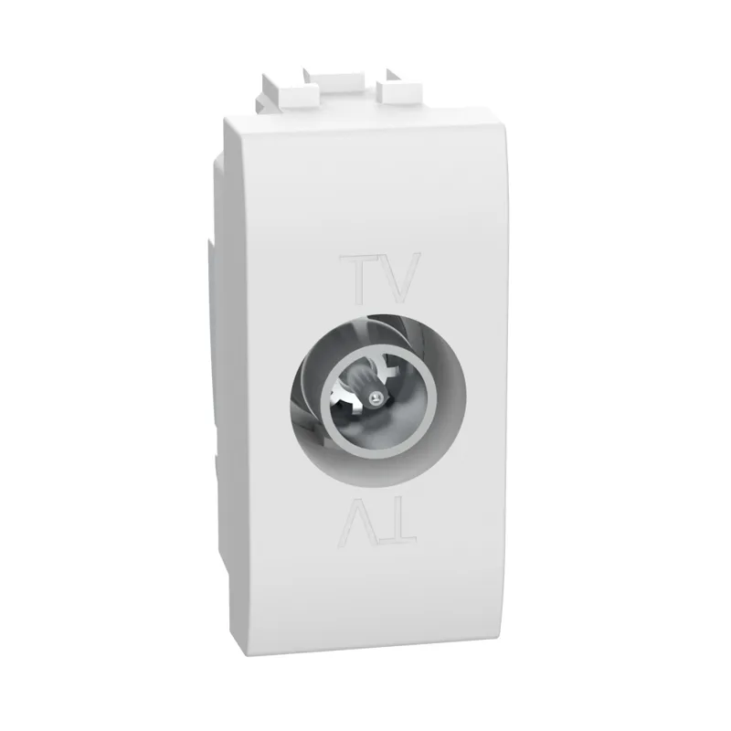 PRESA PER ANTENNA TV (MASCHIO) BIANCA SERIE
