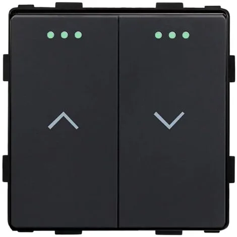 INTERRUTTORE TAPPARELLA NERO SERIE ABL