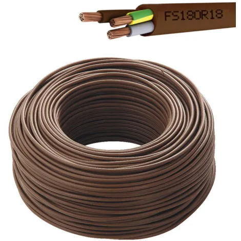 CAVO FS18OR18 300/500V 3G2.5 MARRONE IMQ-EFP 100MT