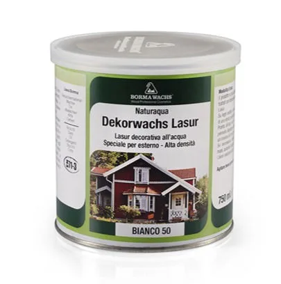 NATURA DEKORWACHS LASUR 750 ML BIANCO COD. 50