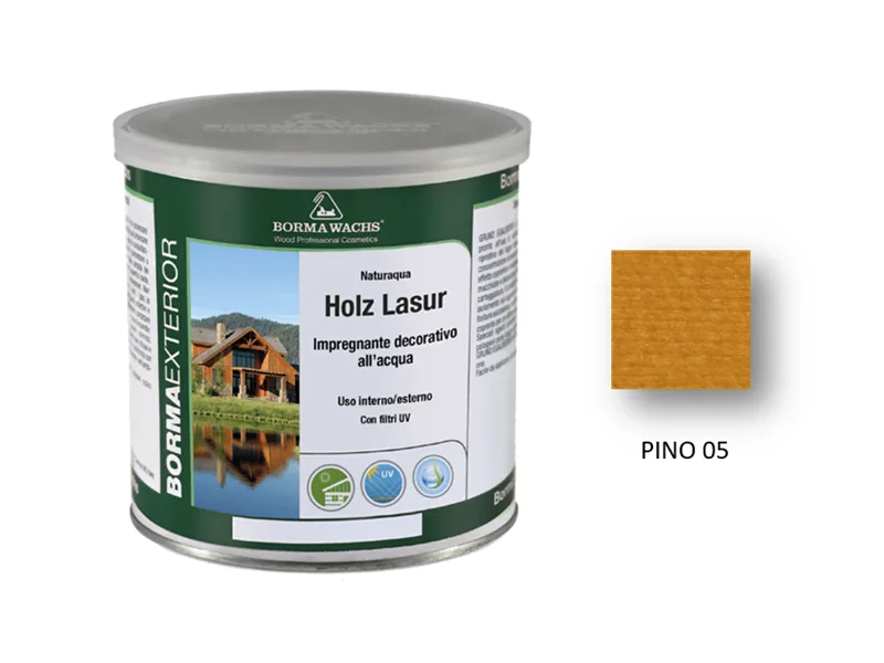 NATURAQUA HOLZ LASUR 750 ML VERDE PINO COD. 136