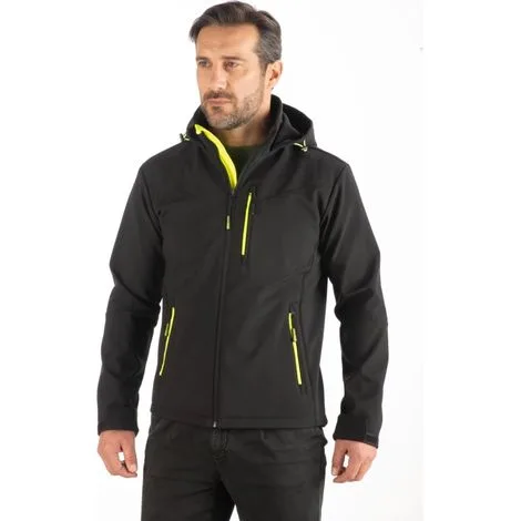 GIACCA SOFTSHELL NERO NERO